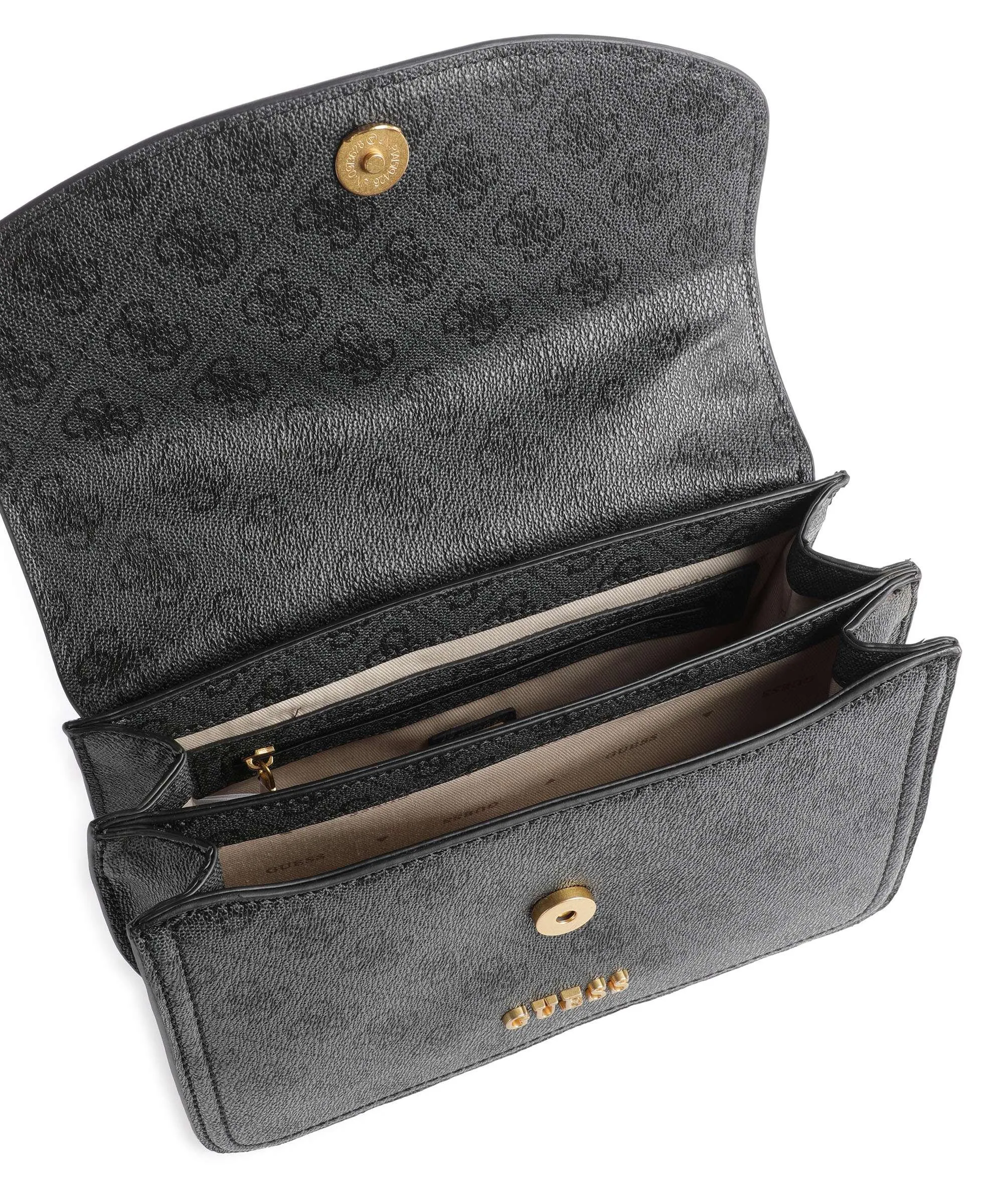  Guess G James Borsa a spalla pelle sintetica grigio scuro  