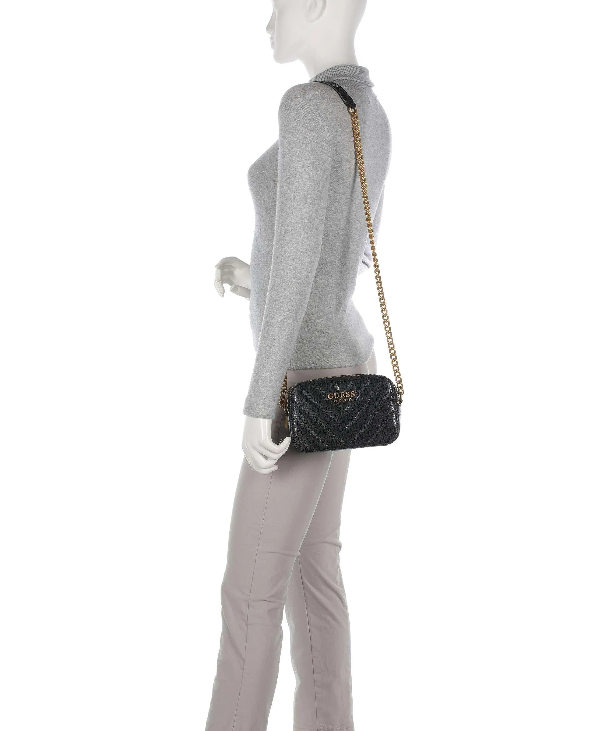  Guess Jania Borsa a tracolla pelle sintetica nero  