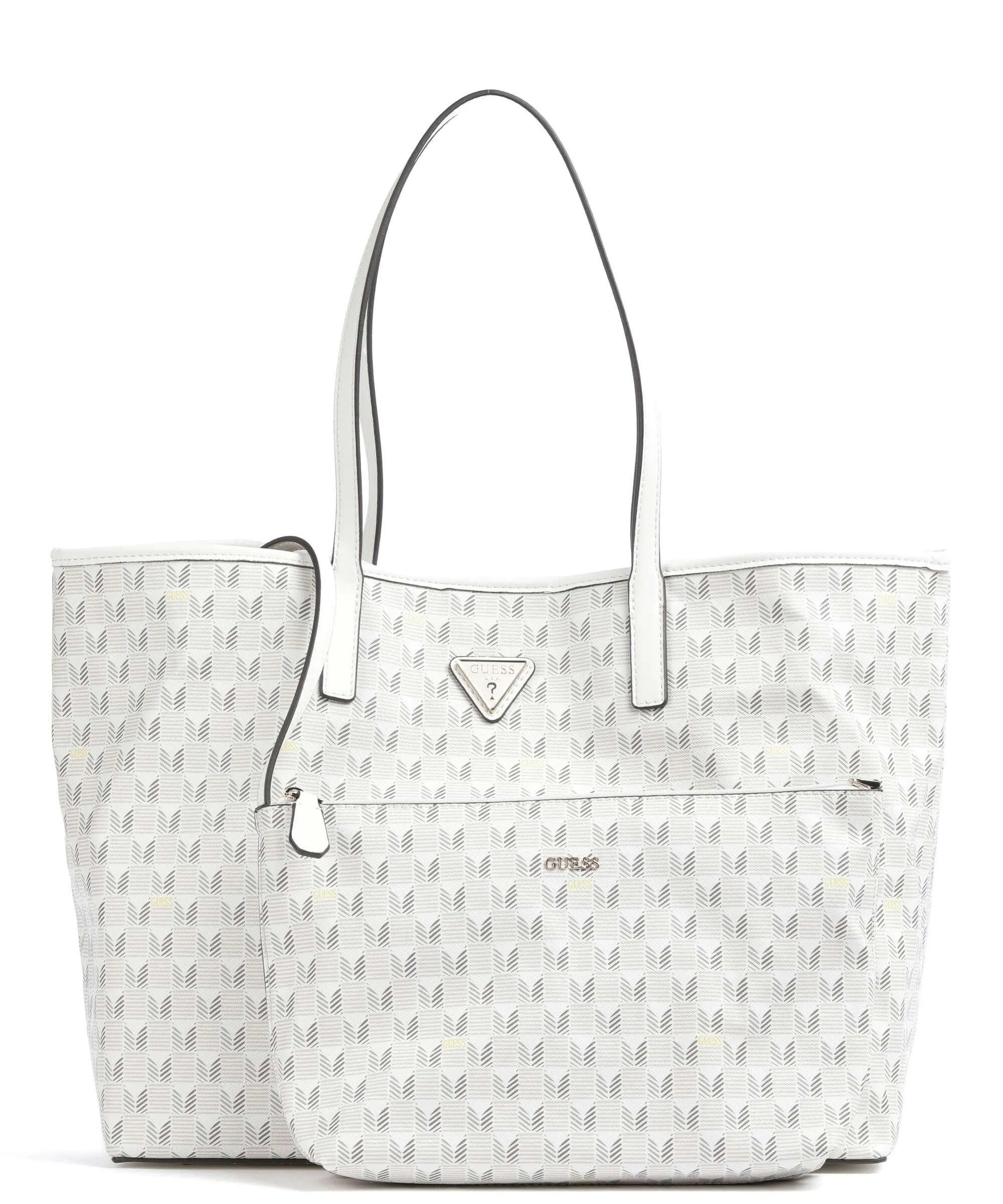  Guess Vikky Borsa shopper pelle sintetica avorio  