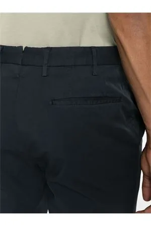INCOTEX Abbigliamento,Pantaloni Chino in cotone elasticizzato blu navy 