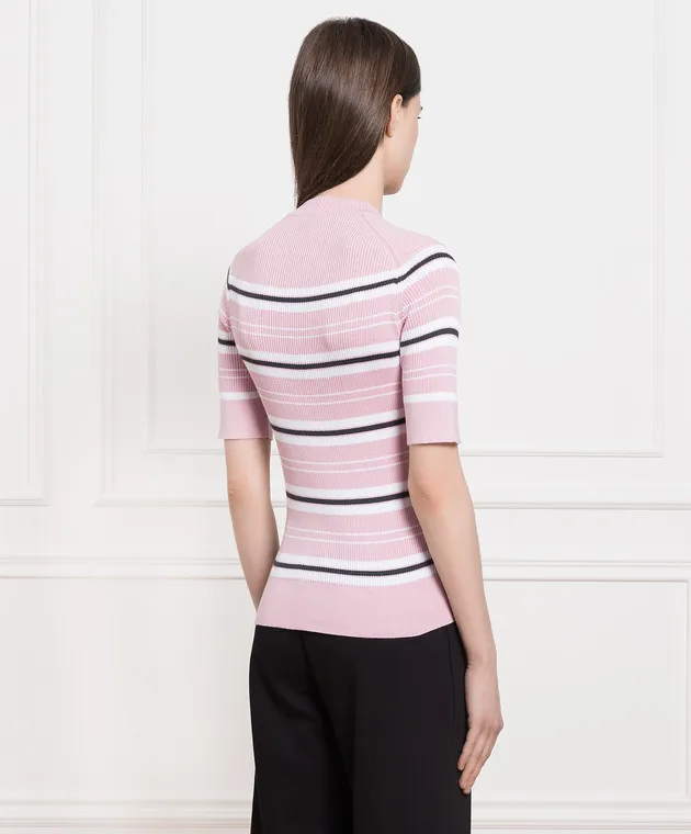 John Smedley Maglione a righe rosa di Kitts KITTS