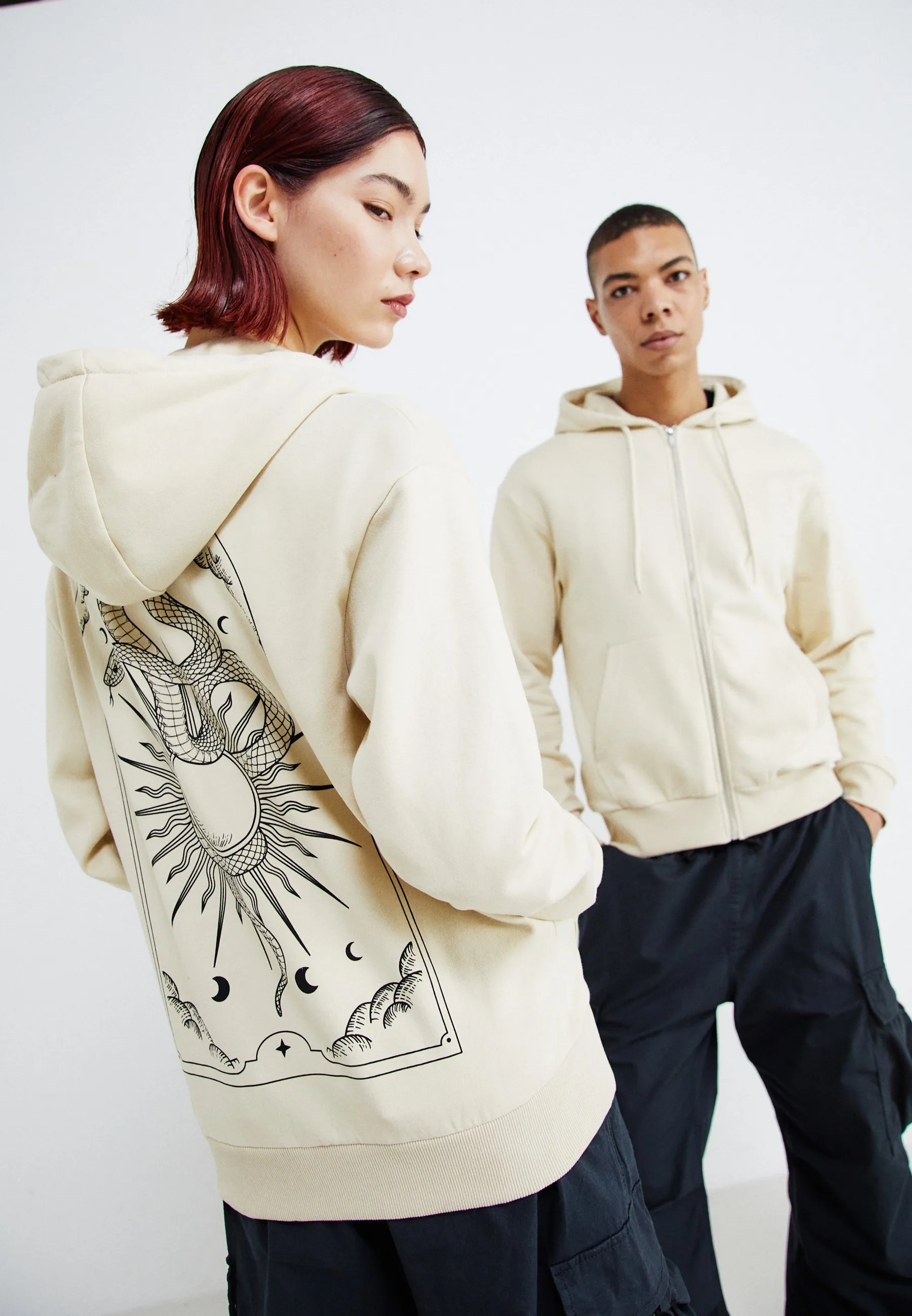 JORCHARLIE ZIP HOOD UNISEX - Felpa con zip