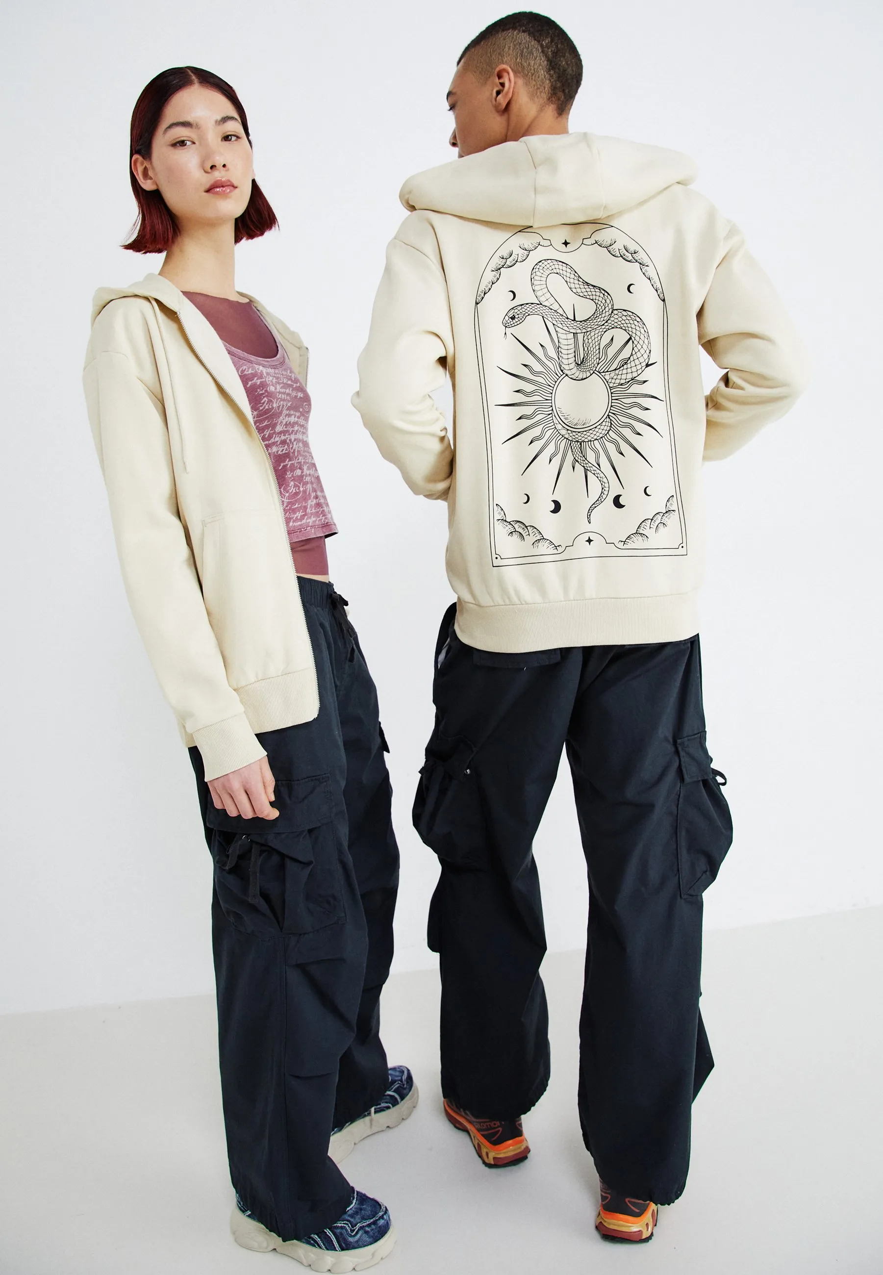 JORCHARLIE ZIP HOOD UNISEX - Felpa con zip