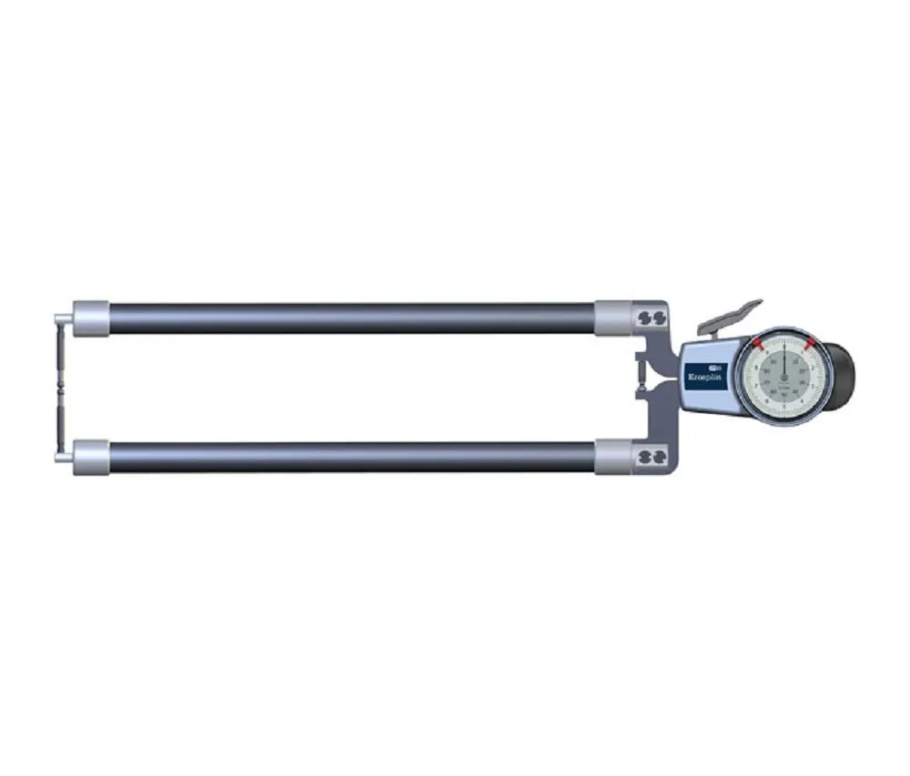 KROEPLIN 449.706 Comparatore analogico per esterni Modello D8100, campo di misura 0-100 mm, lunghezza braccio 382 mm, IP65