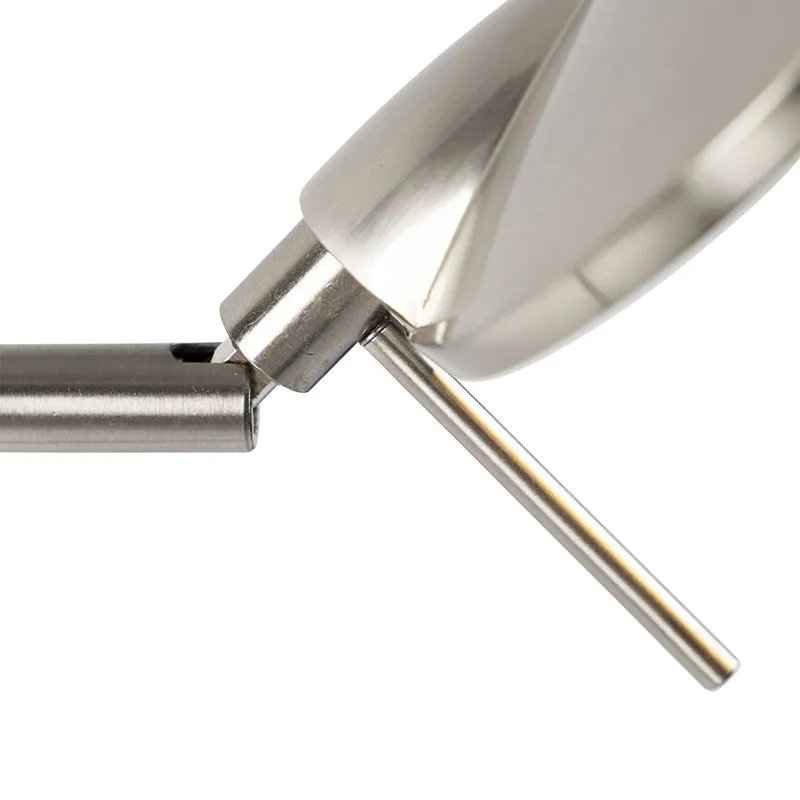 Lampada da terra moderna LED orientabile acciaio con regolatore - KAZAM