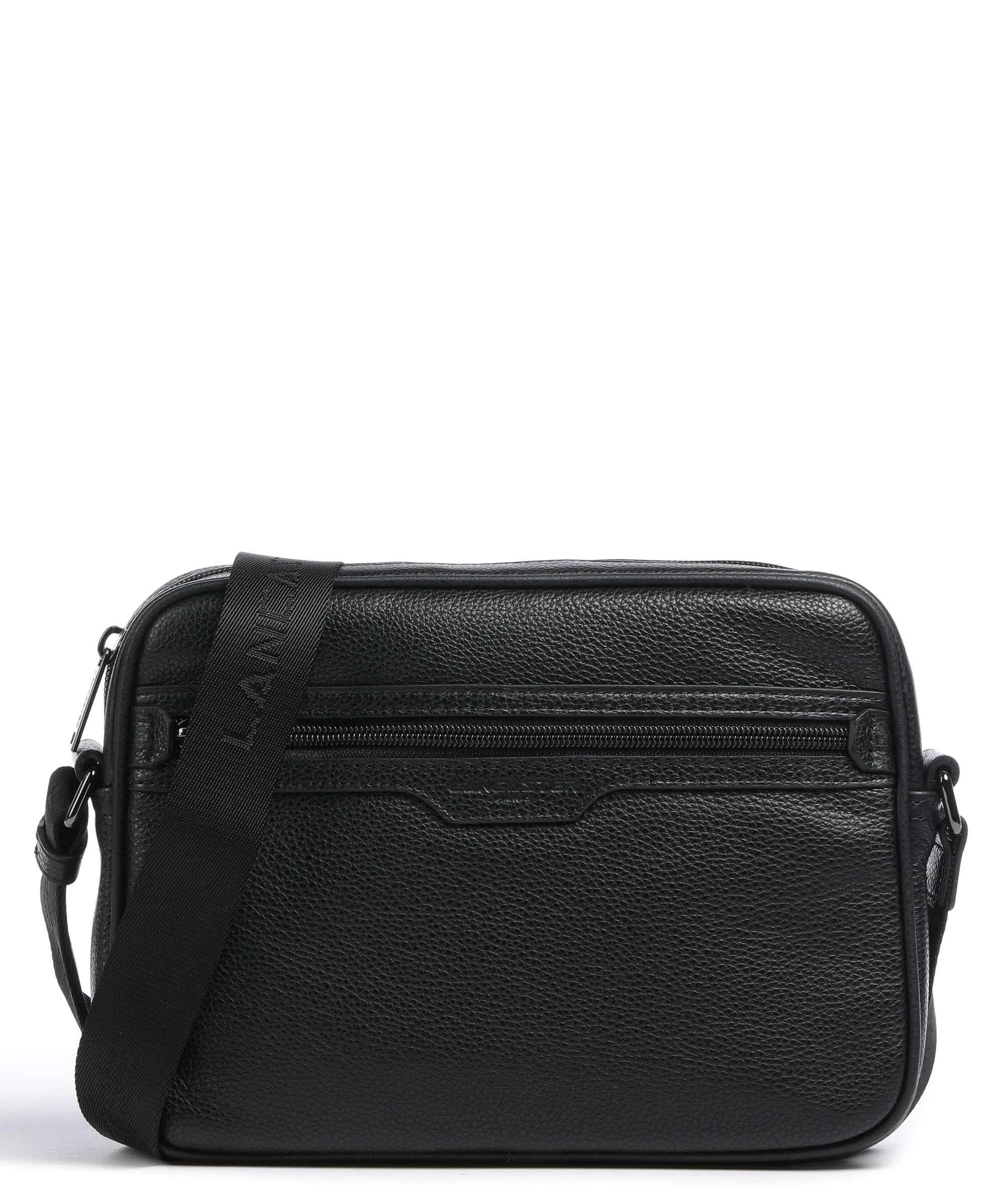  Lancaster Milano Gentlemen Borsa a tracolla pelle di vacchetta grana nero  