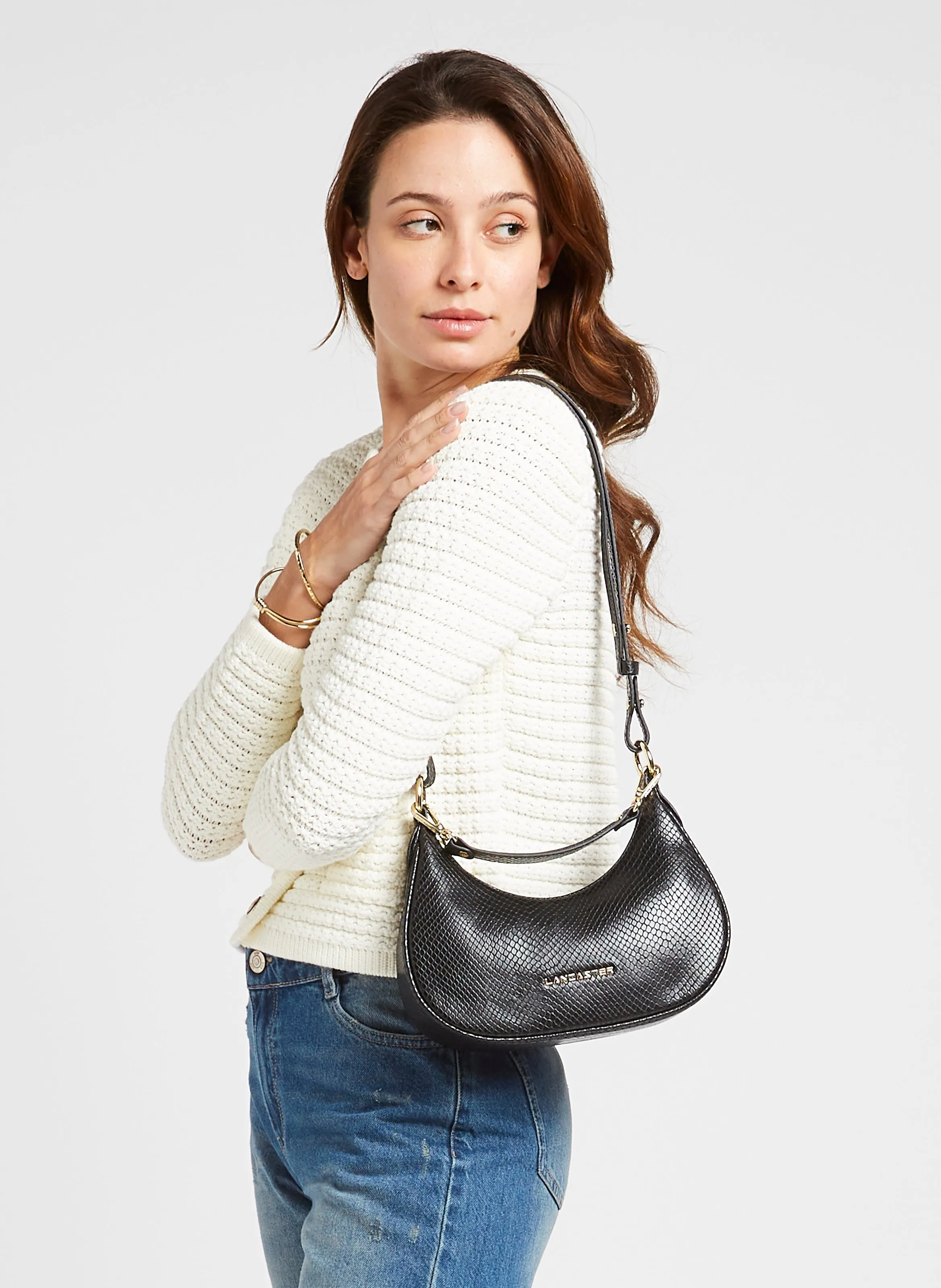  LANCASTER PARIS   EXO ARIA - Borsa a tracolla in pelle | Nero
