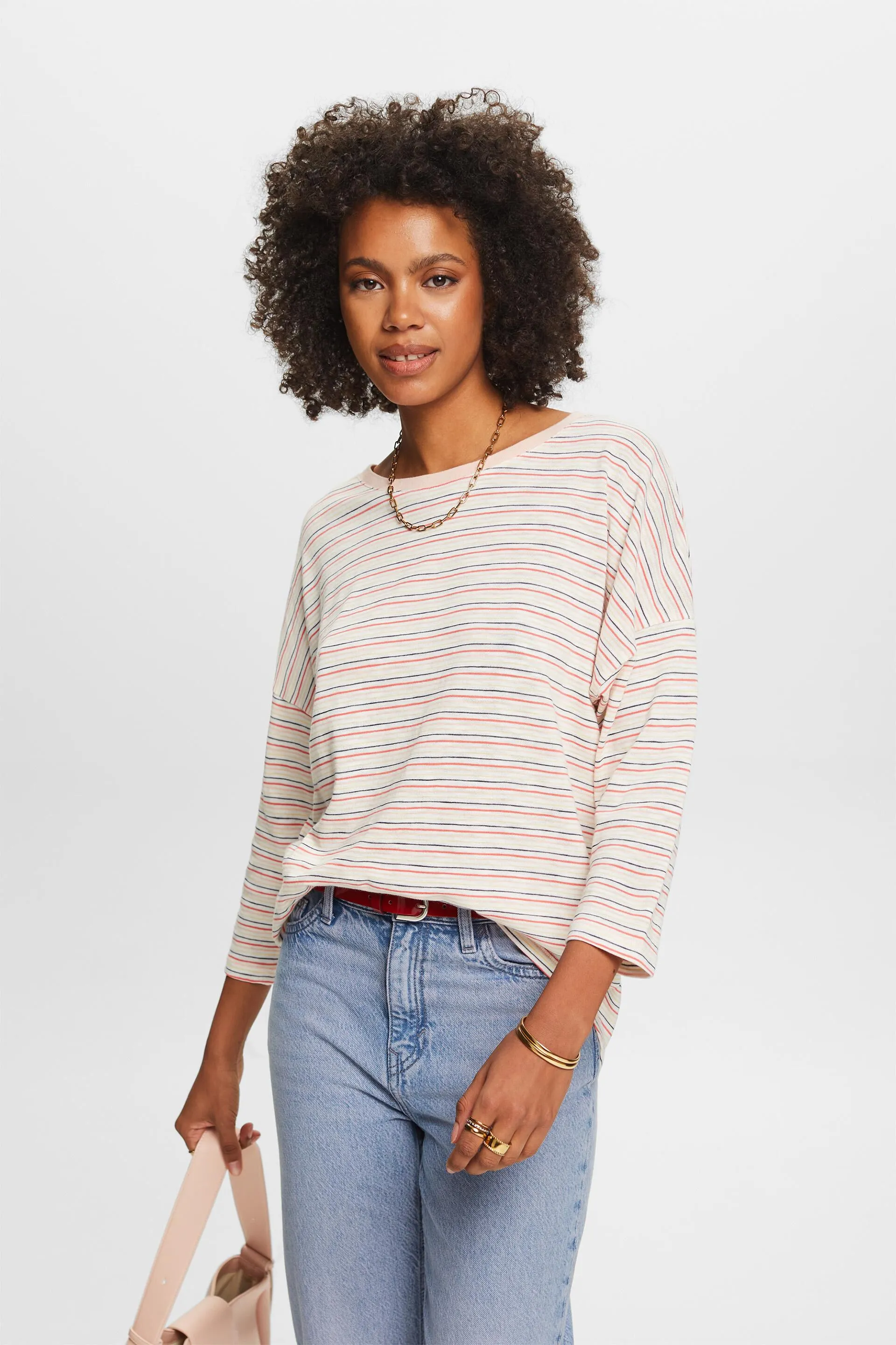 Maglia a maniche lunghe con motivo a righe