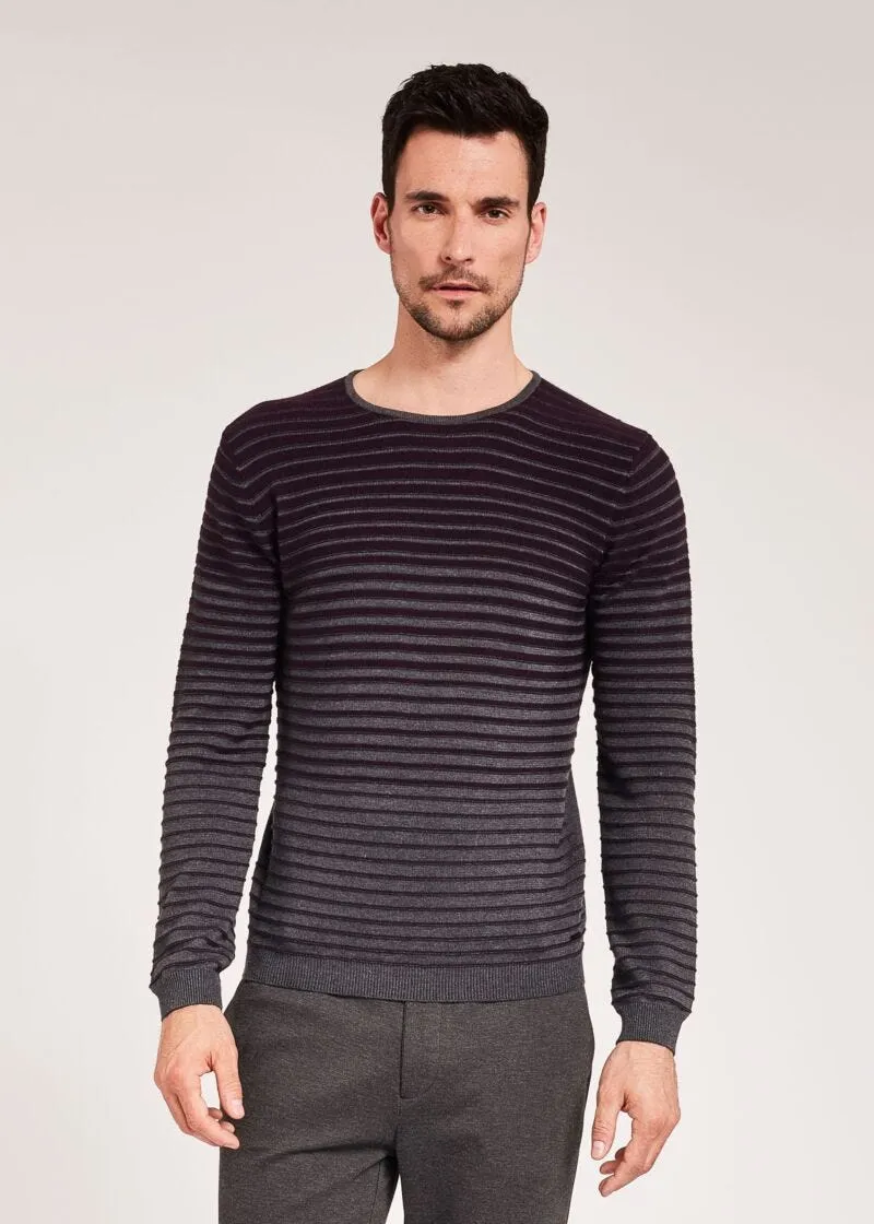 Maglia a righe bicolor