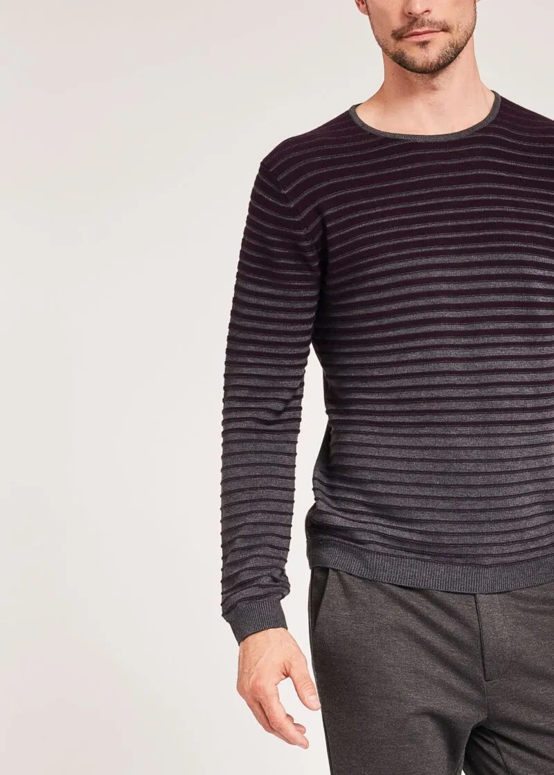Maglia a righe bicolor