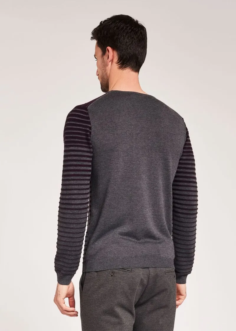 Maglia a righe bicolor