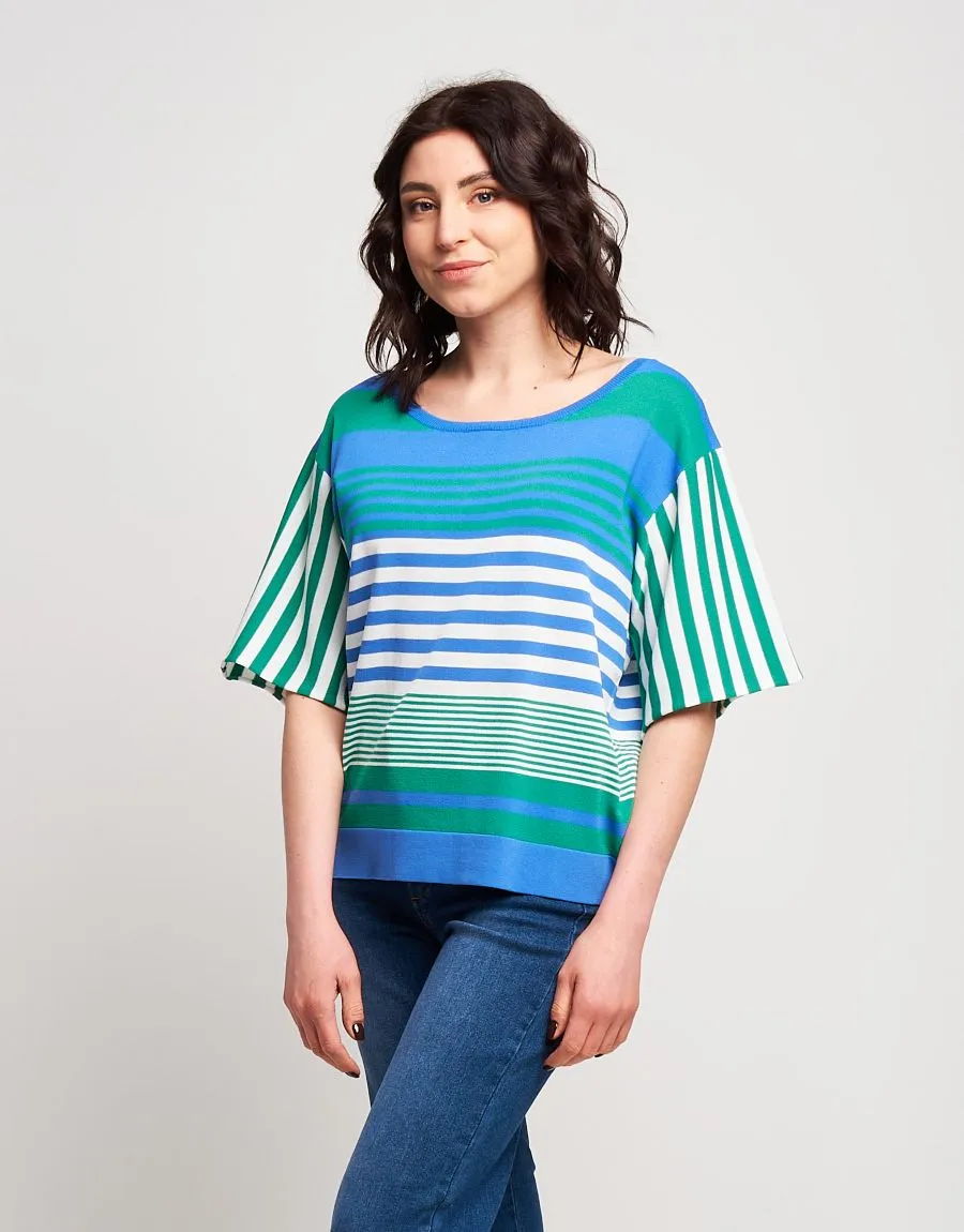 Maglia a righe miste