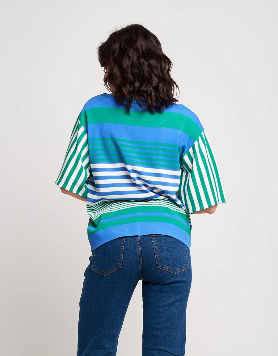 Maglia a righe miste