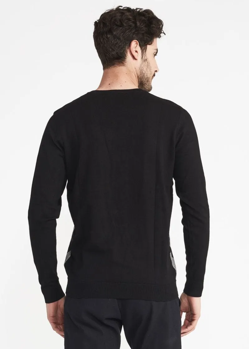 Maglia girocollo a rombi