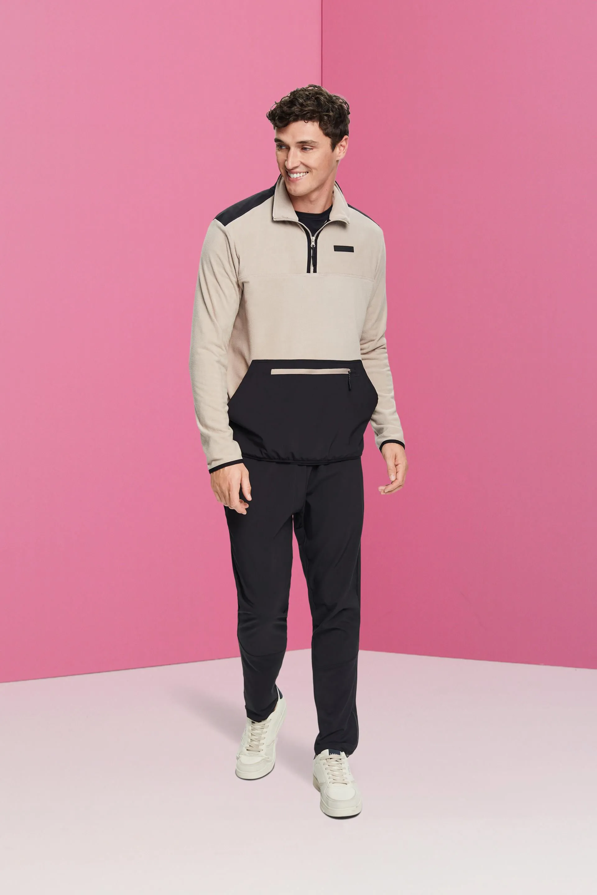 Maglia in pile a maniche lunghe
