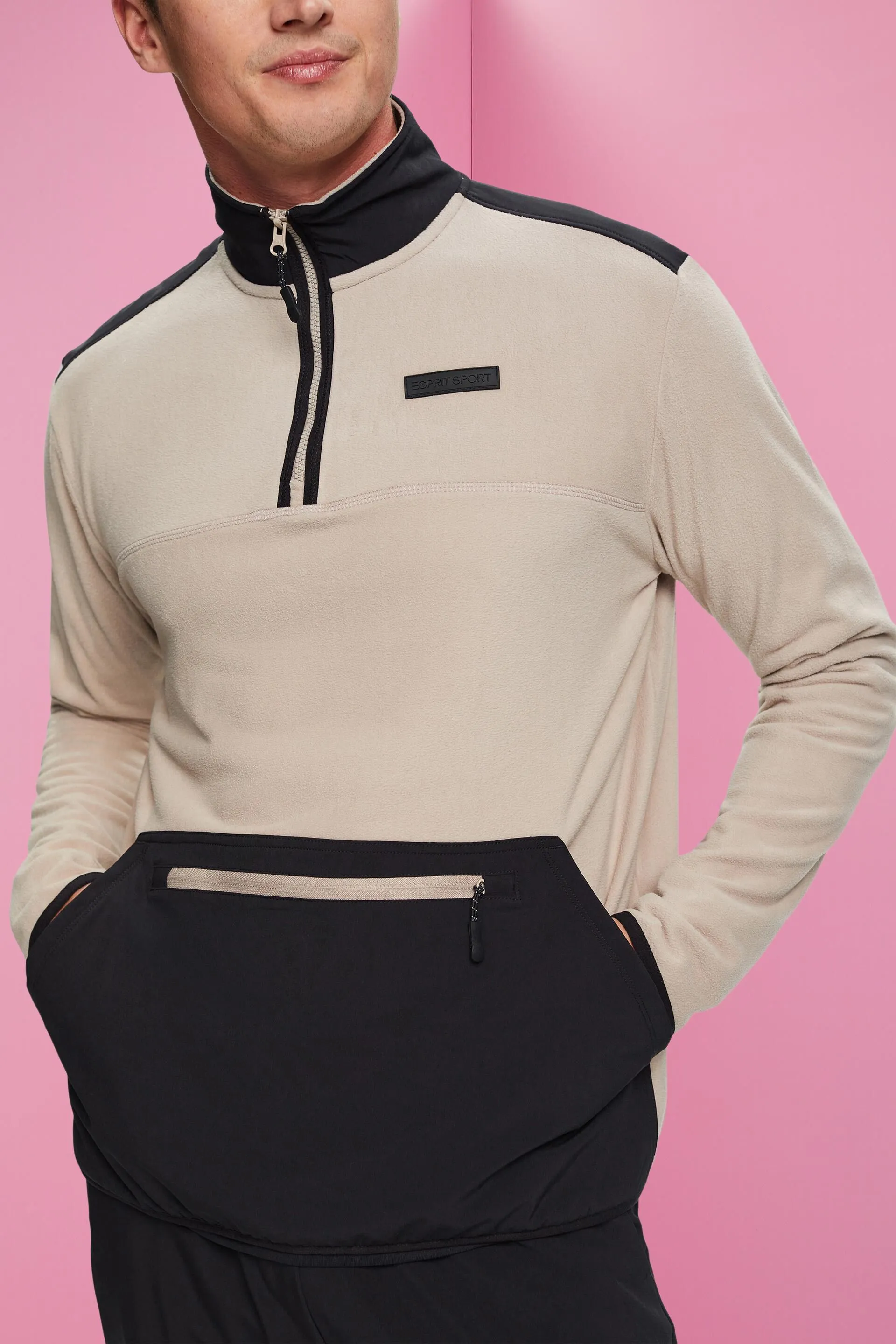 Maglia in pile a maniche lunghe