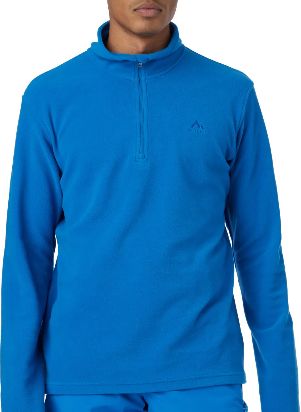 maglia in pile amarillo 1/2 zip