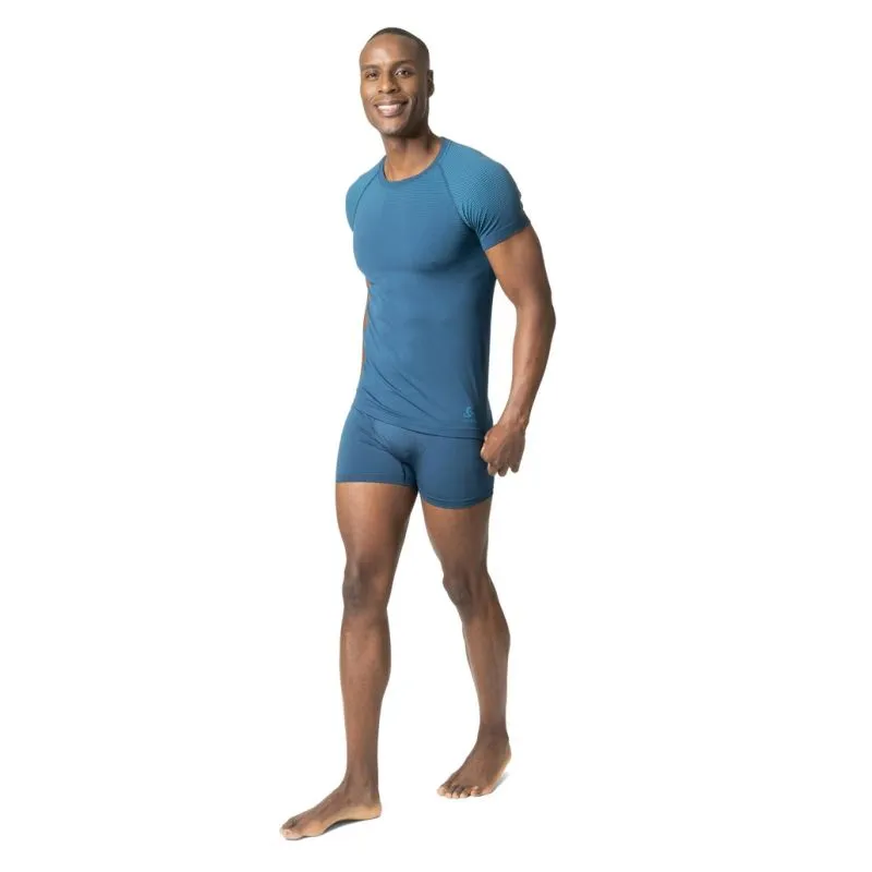 Maglietta Odlo Performance Light Eco (blue wing teal - saxony blue) uomo