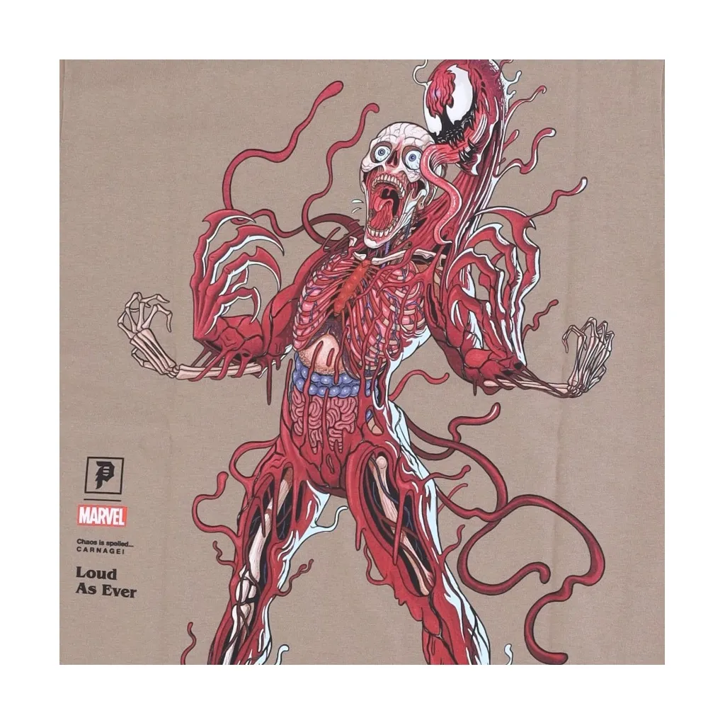 maglietta uomo carnage tee x marvel x nychos SAFARI GREEN