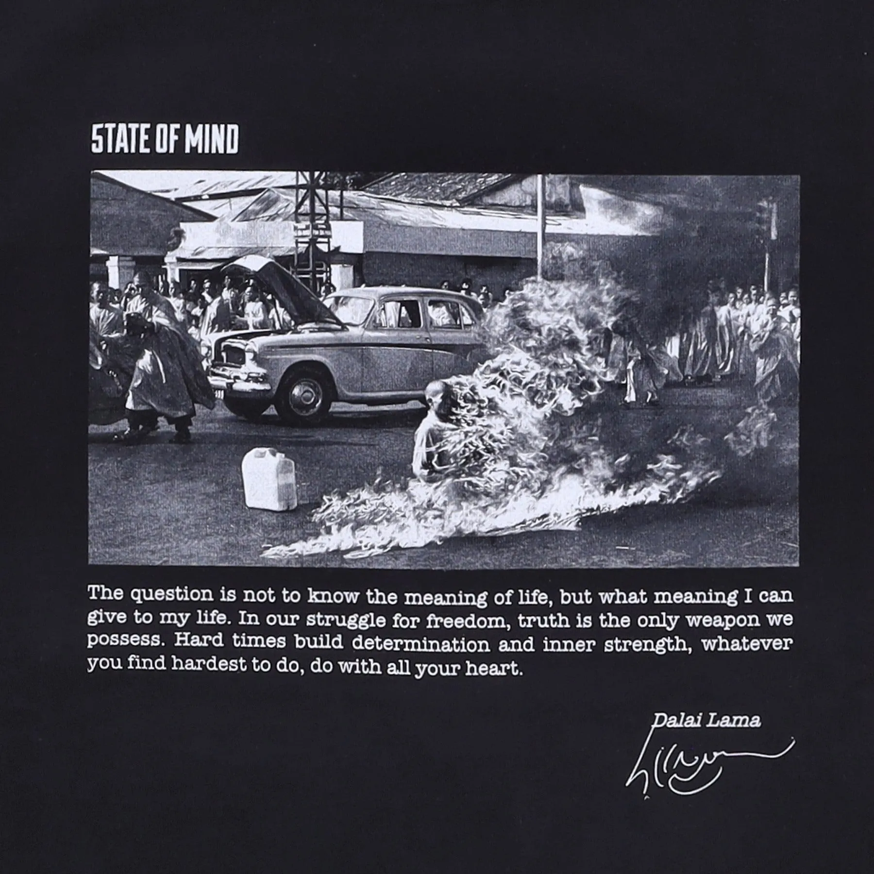 Maglietta Uomo Dalai Lama Tee Black