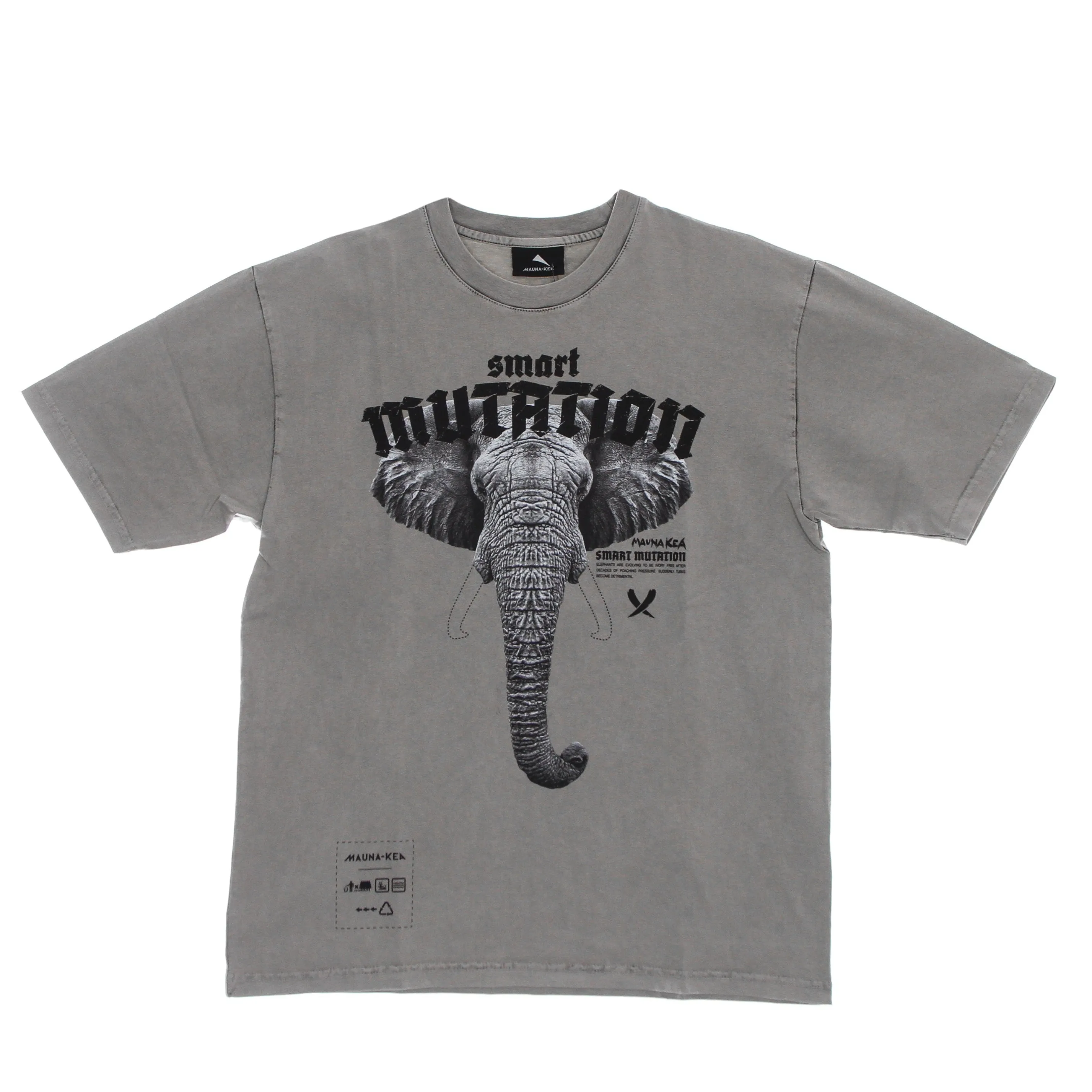 Maglietta Uomo Elephant Tee Stone Washed Dusty Grey