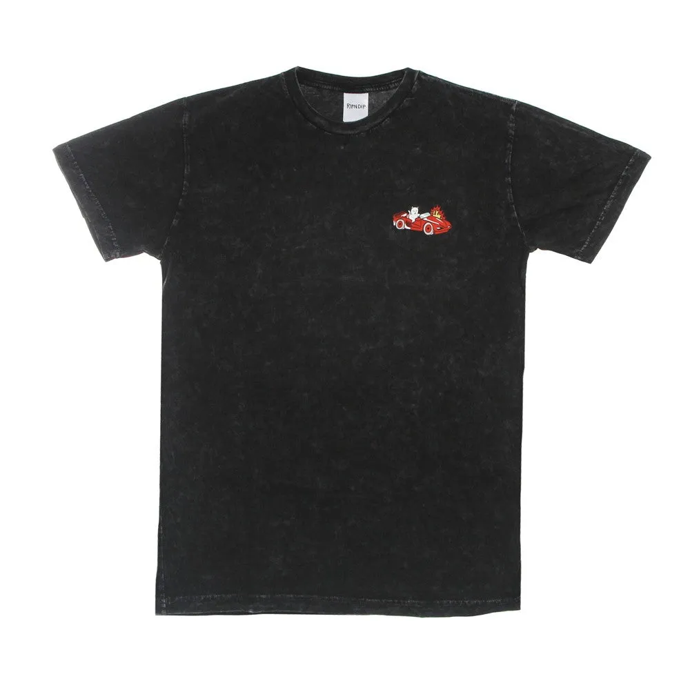 Maglietta Uomo Hell Racer Tee Black Mineral Wash