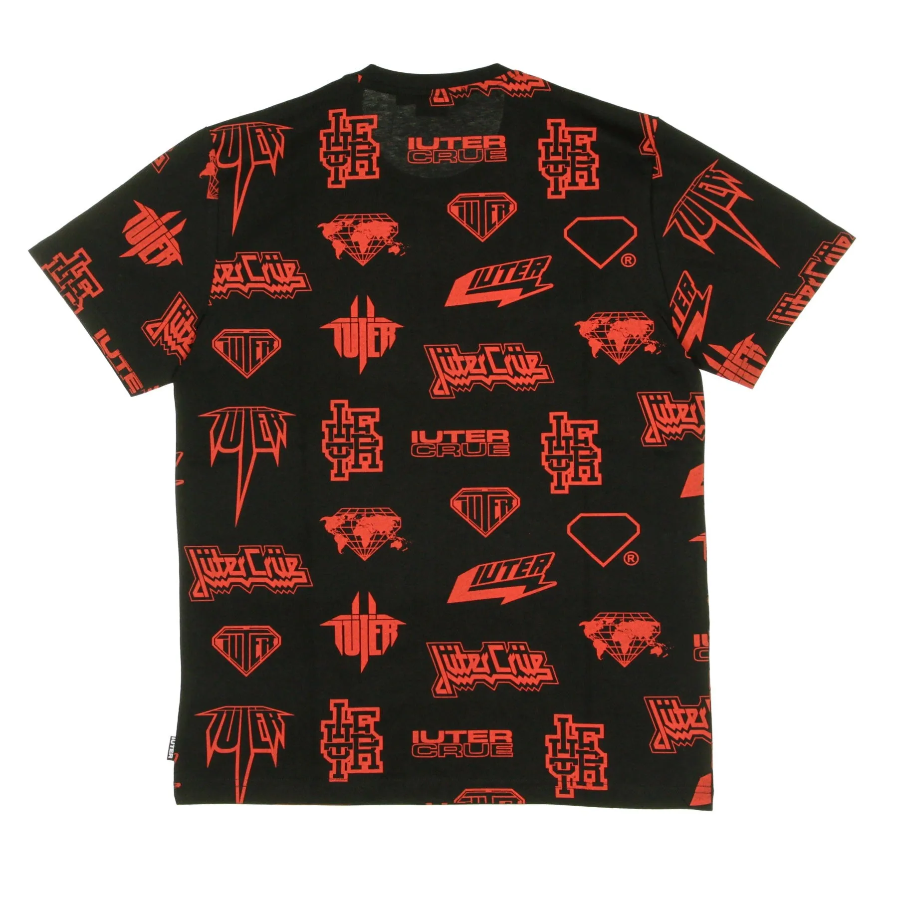 Maglietta Uomo Horns Allover Tee Black