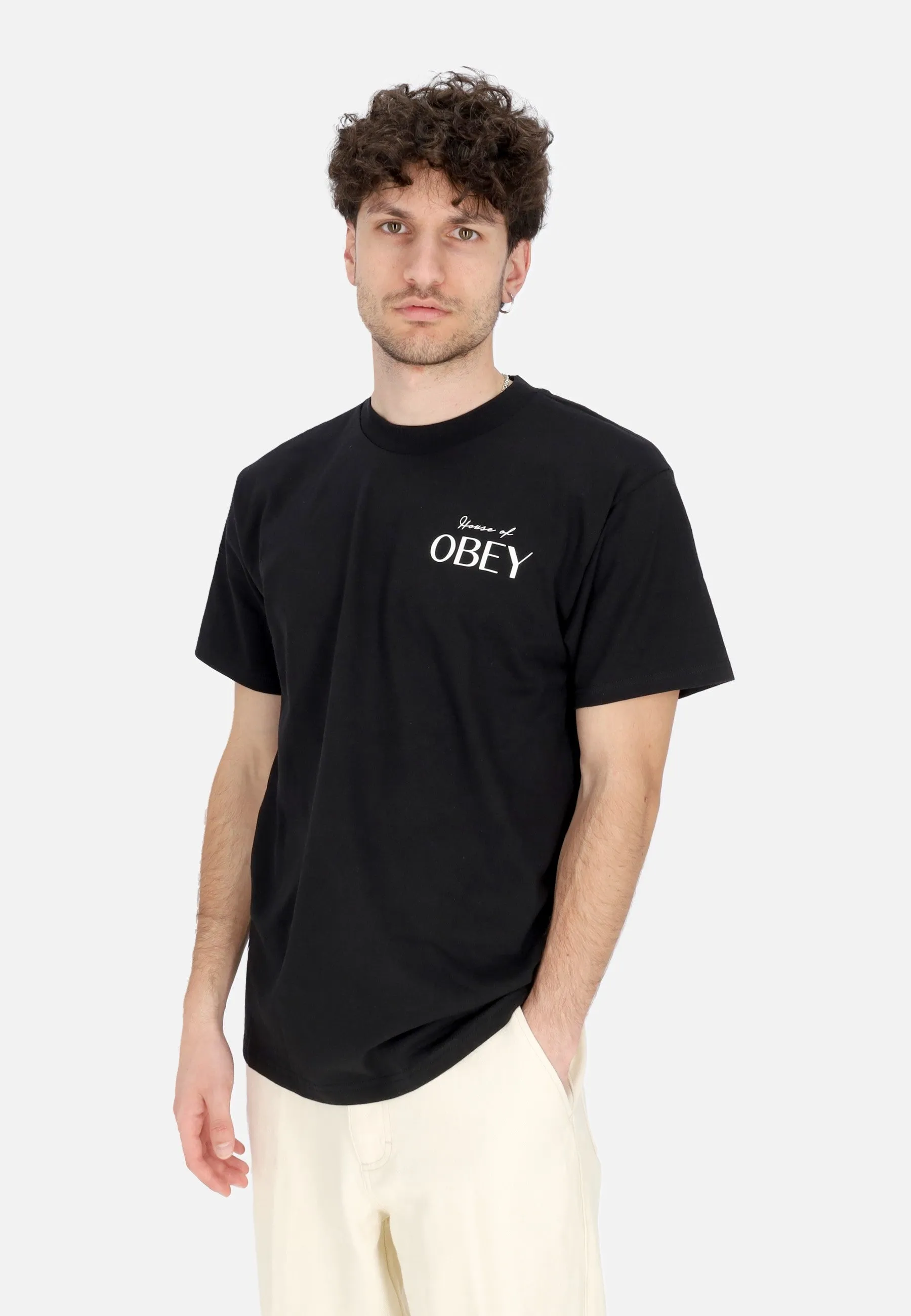 Maglietta Uomo House Of Obey Classic Tee Black