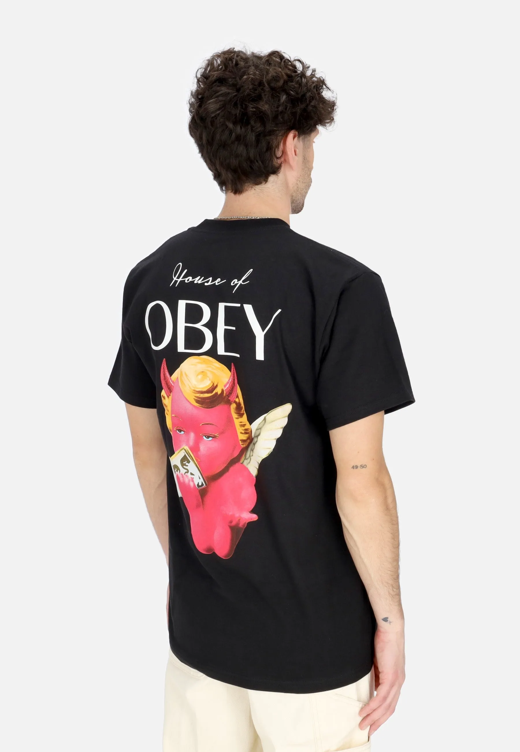 Maglietta Uomo House Of Obey Classic Tee Black