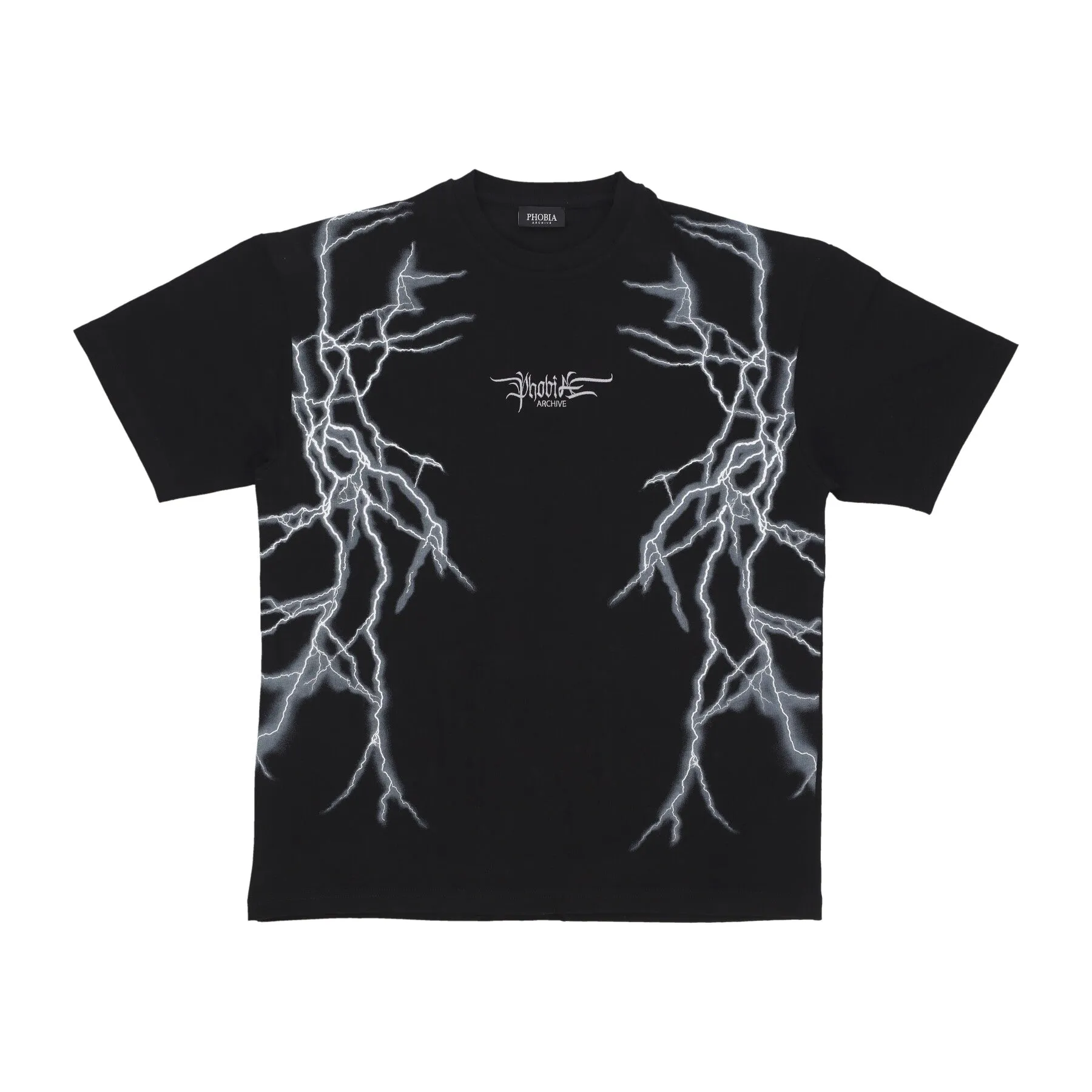 Maglietta Uomo Lateral Lightning Print Tee Black/white
