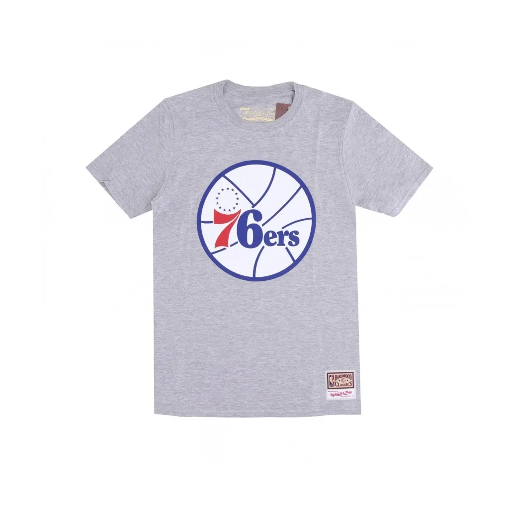 maglietta uomo nba team logo tee hardwood classics phi76e GREY