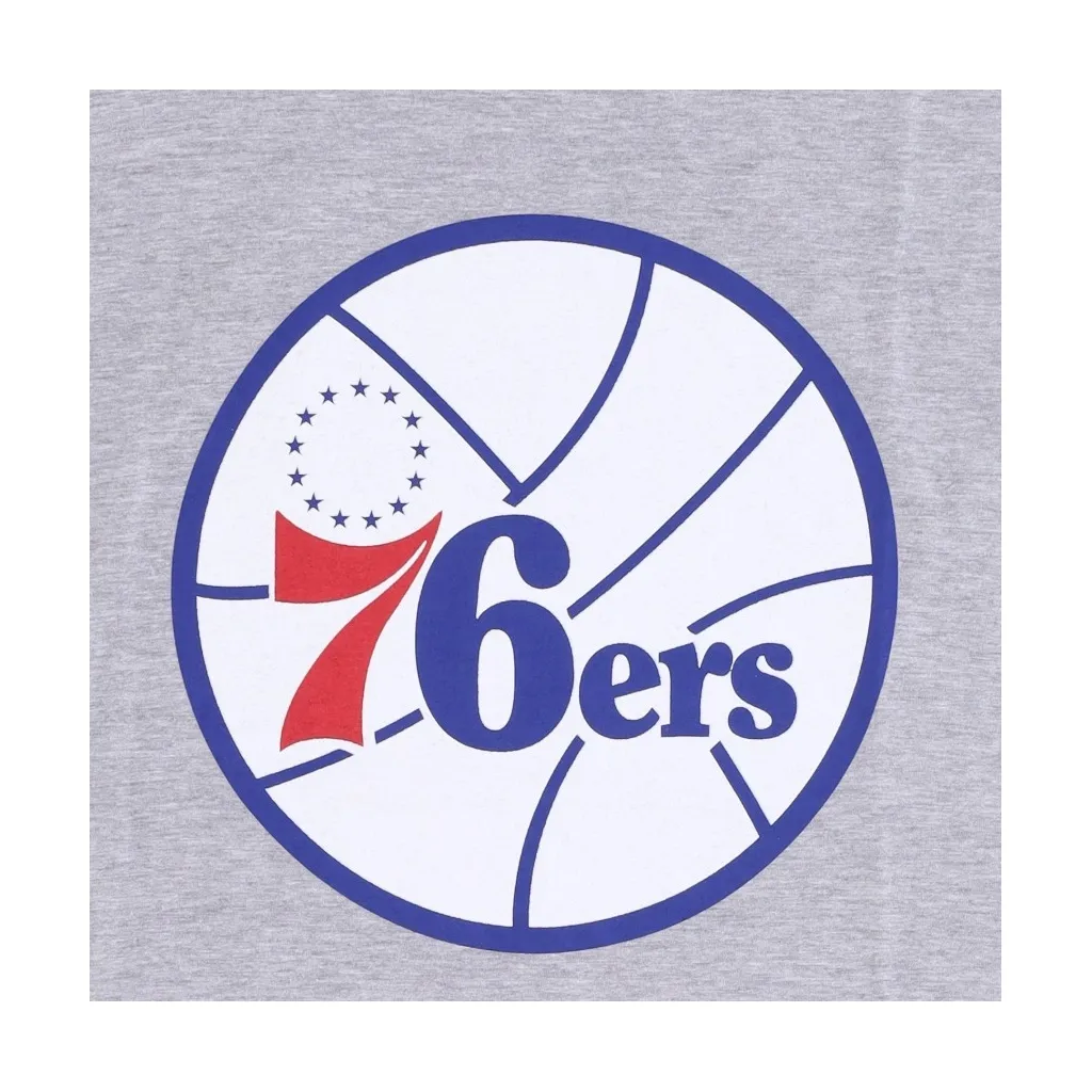 maglietta uomo nba team logo tee hardwood classics phi76e GREY