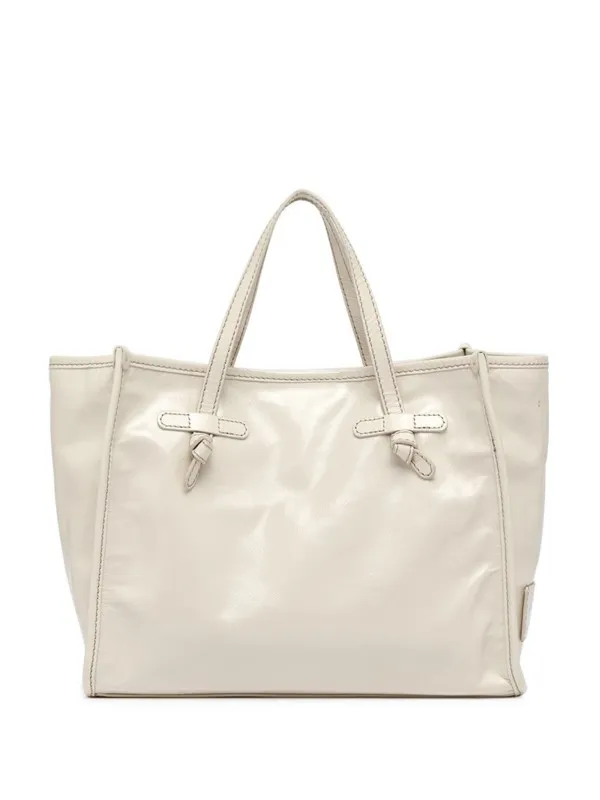 Marcella shopping bag in translucent leather