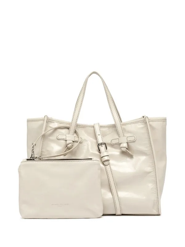 Marcella shopping bag in translucent leather