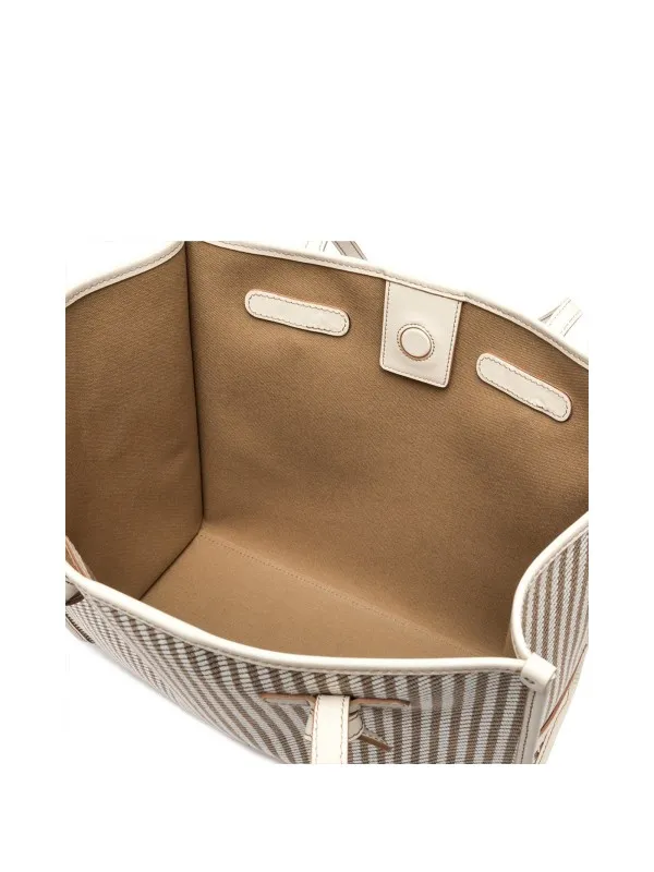 Marcella shopping bag with striped motif