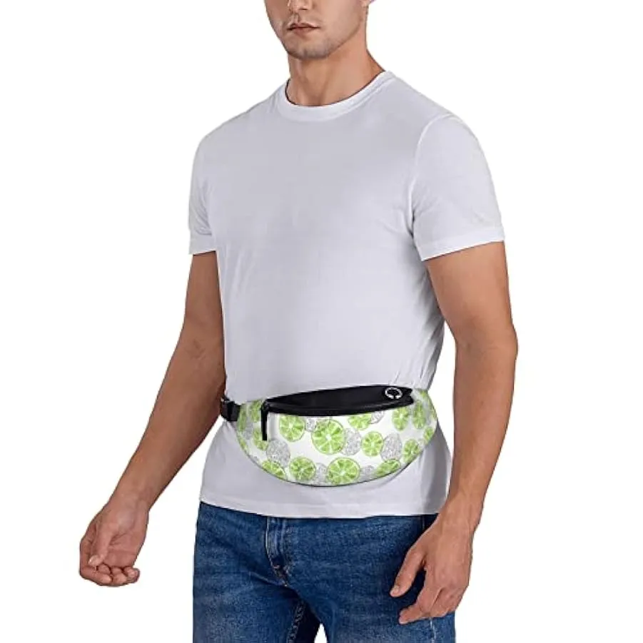 Marsupio da escursionismo Lime Watercolor Doodle Marsupio a tracolla Marsupio leggero 150008317