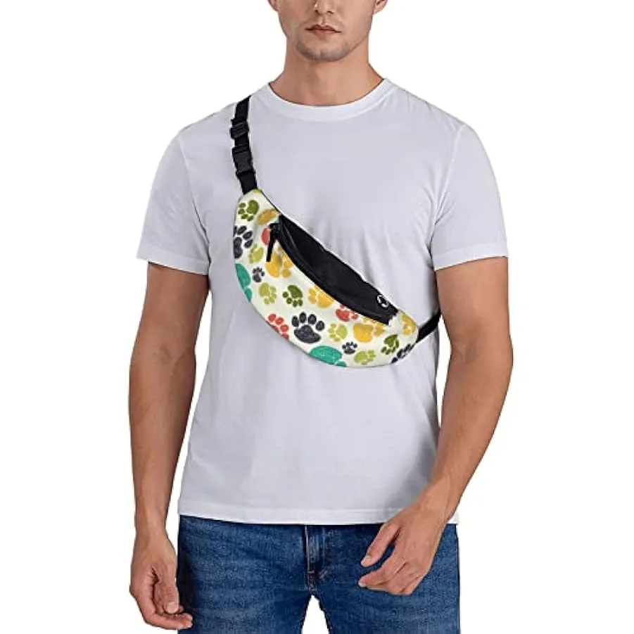 Marsupio da escursionismo Marsupio leggero colorato con zampa arcobaleno e marsupio a tracolla 180474797