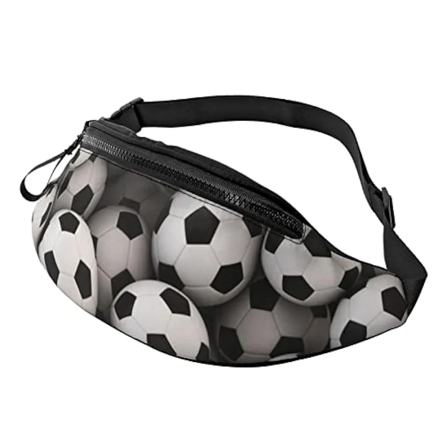 Marsupio stampato con motivo di calcio marino, marsupio, marsupio, Nero , Taglia unica 227902762