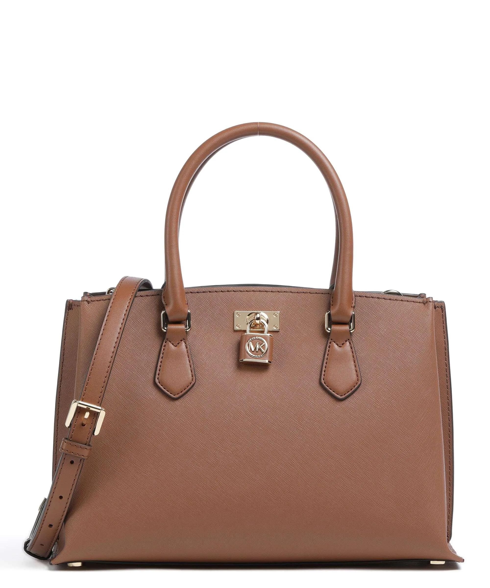  Michael Kors Graham Borsa a mano pelle di vacchetta saffiano marrone  