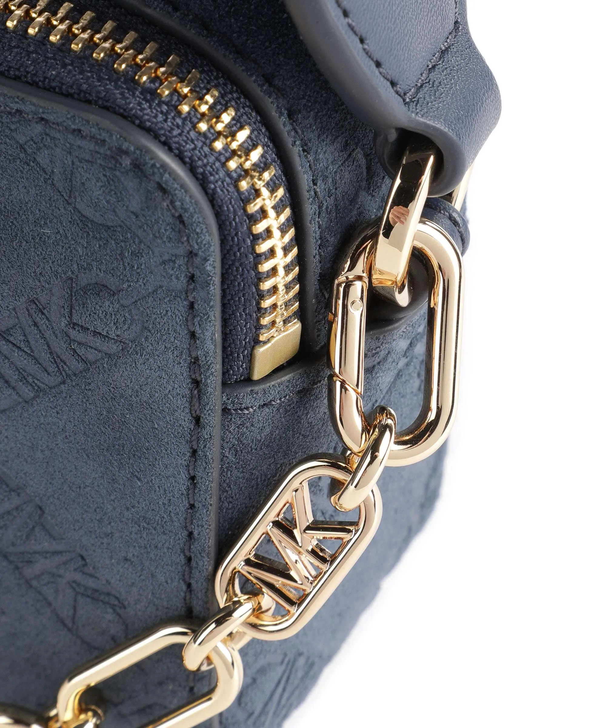  Michael Kors Jet Set Borsa a tracolla pelle bovina ruvida blu scuro  