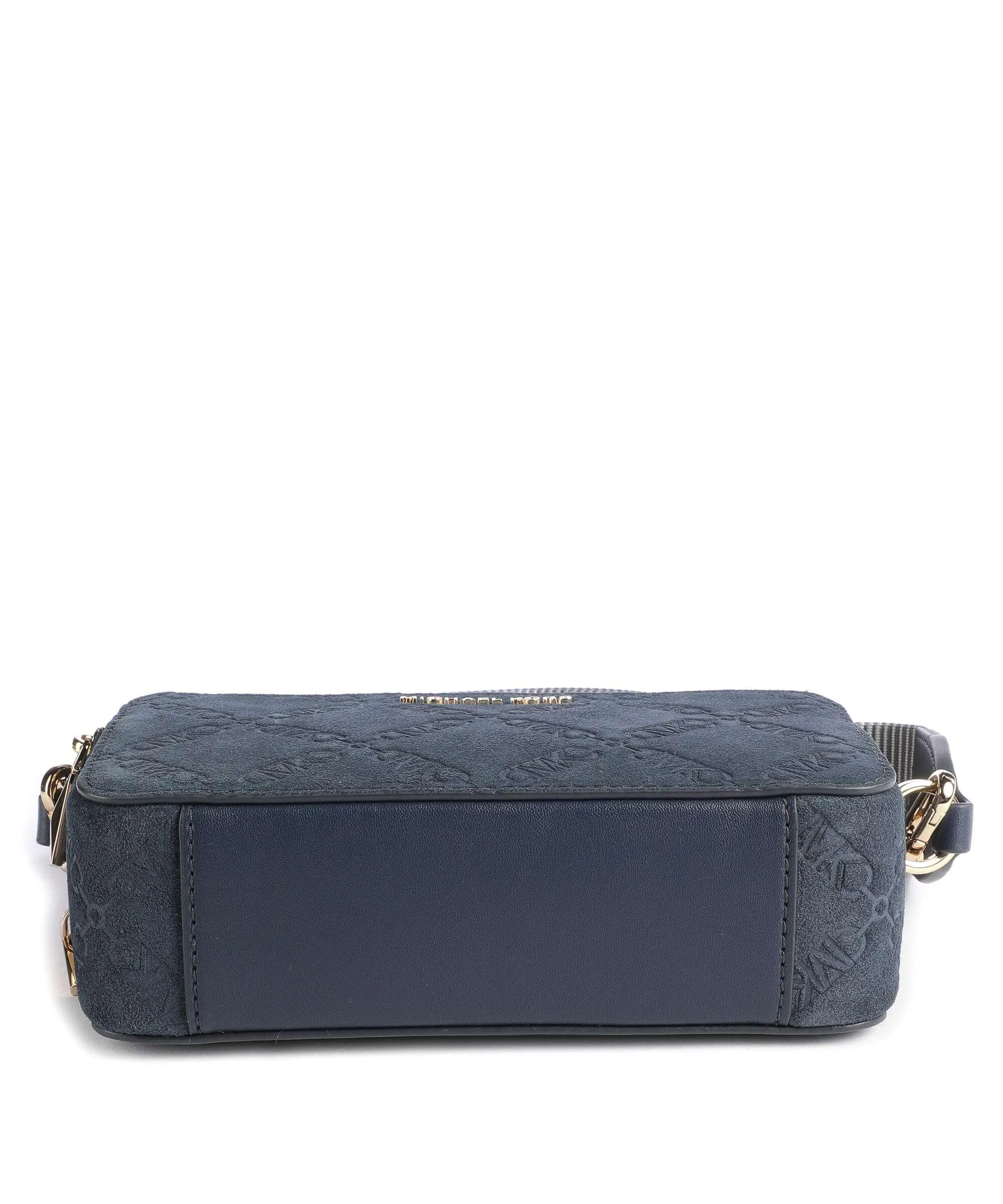  Michael Kors Jet Set Borsa a tracolla pelle bovina ruvida blu scuro  