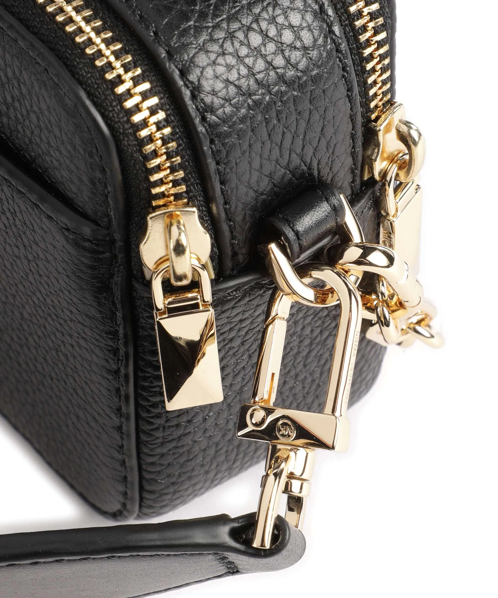  Michael Kors Jet Set Borsa a tracolla pelle di vacchetta grana nero  