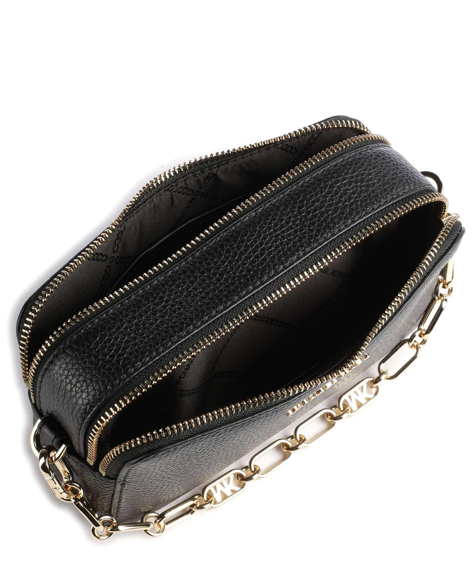 Michael Kors Jet Set Borsa a tracolla pelle di vacchetta grana nero  