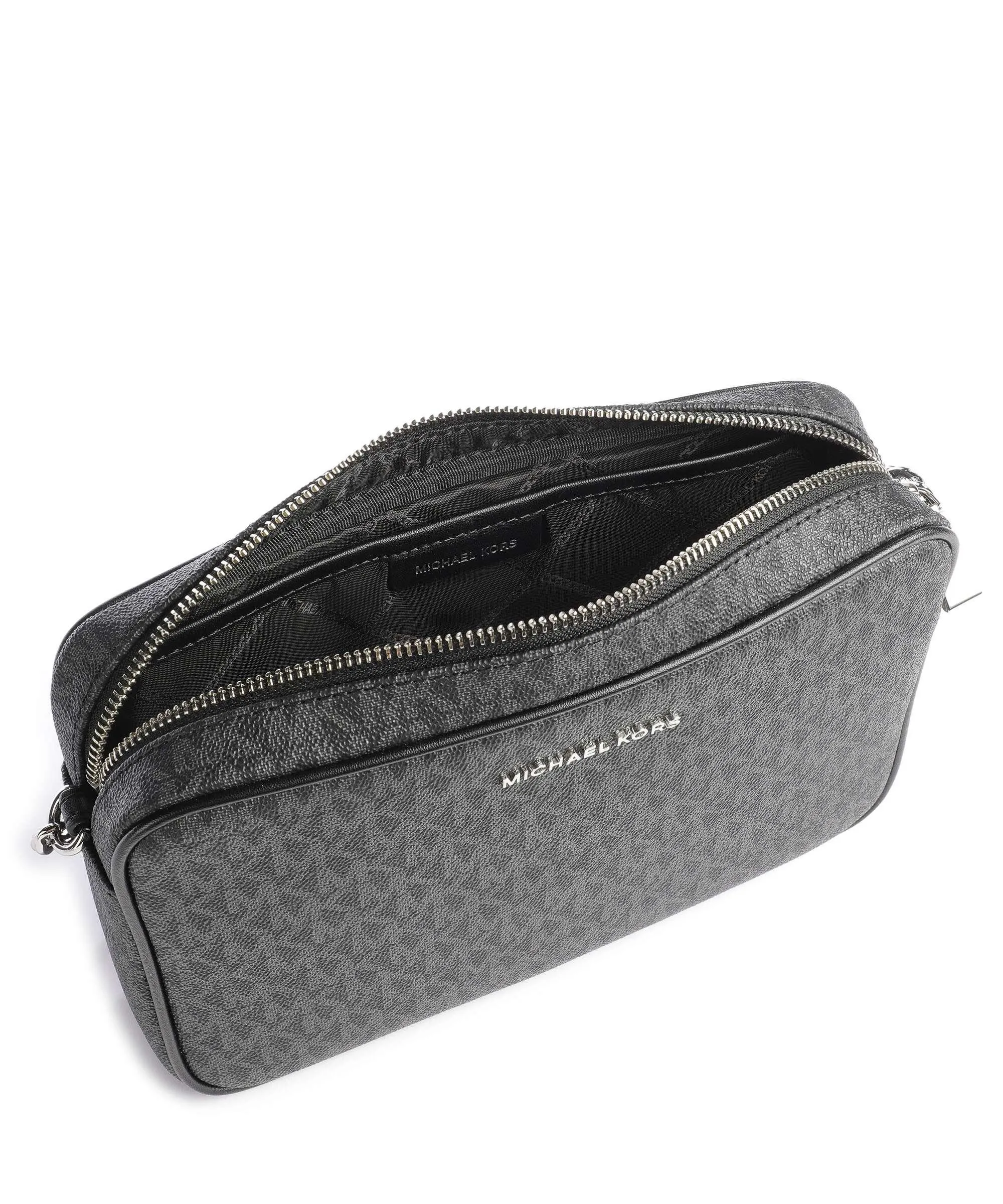  Michael Kors Jet Set Borsa a tracolla tela nero  