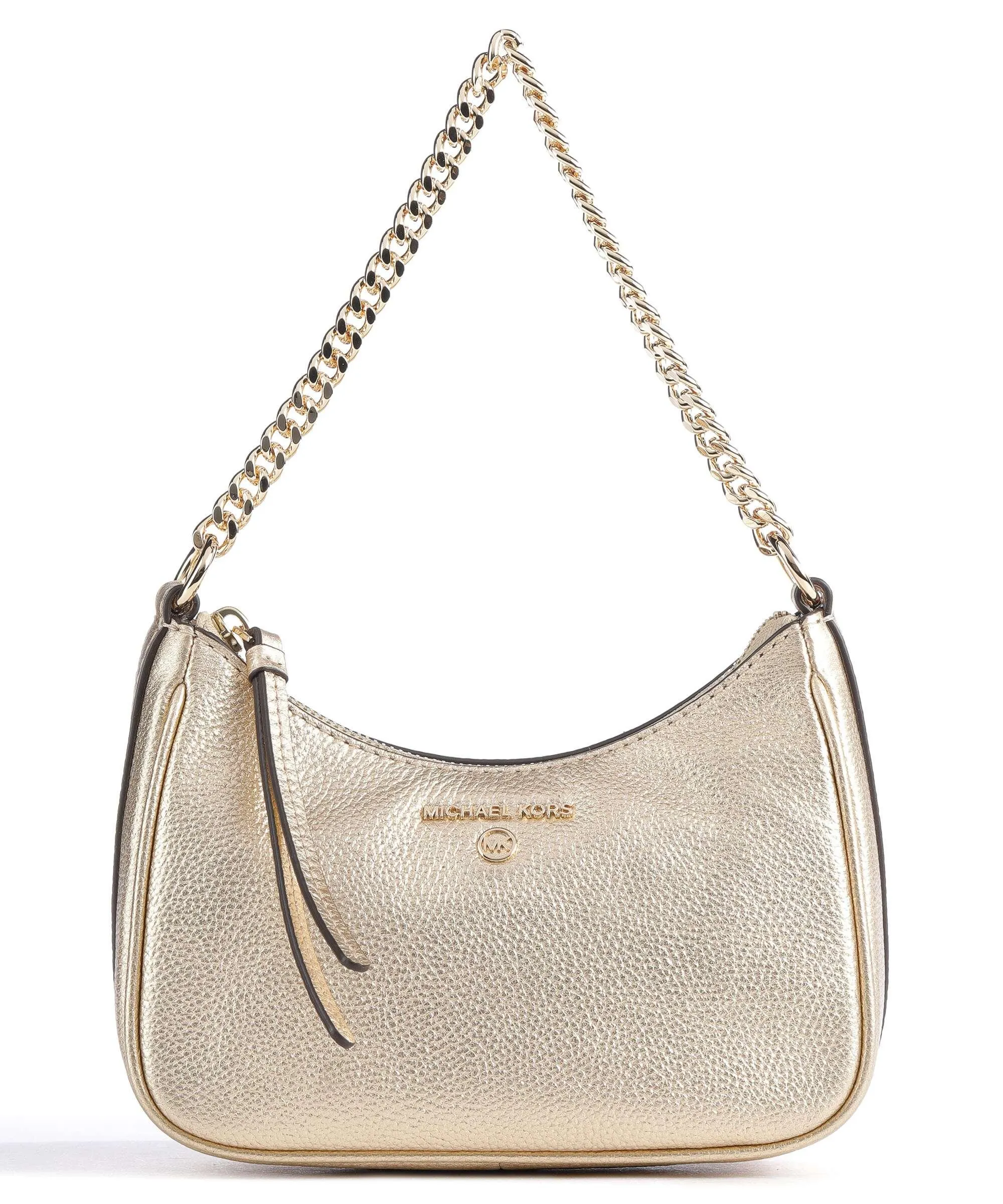  Michael Kors Jet Set Charm Borsa a spalla pelle di vacchetta grana oro  
