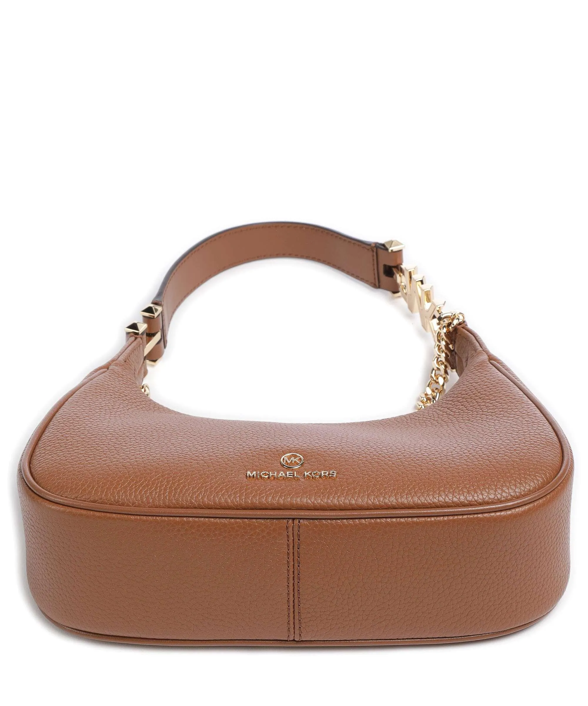  Michael Kors Piper Borsa a spalla pelle di vacchetta grana marrone  