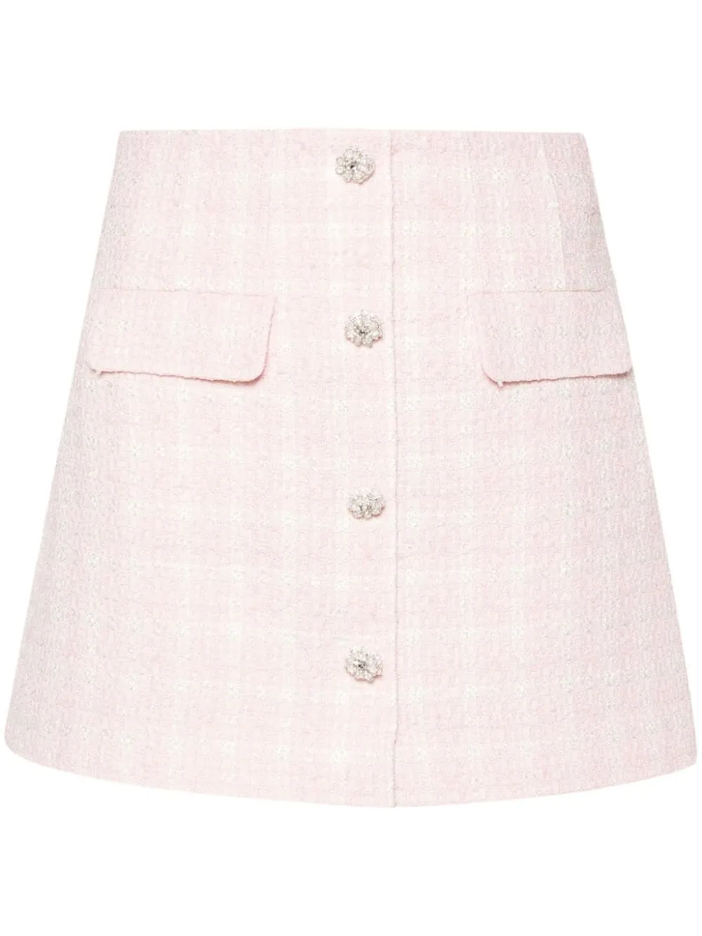 Minigonna a quadri in rosa - donna