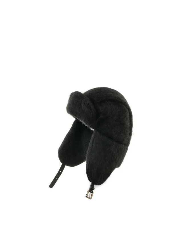 Mohair aviator hat