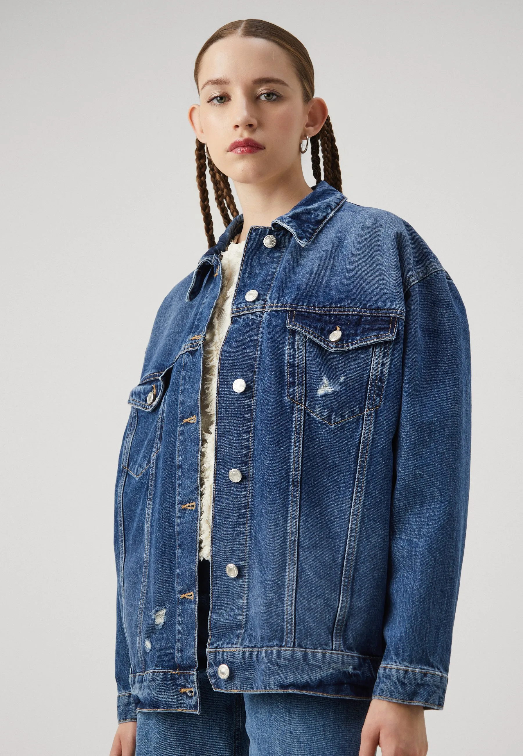 ONLRITA OVERSIZE JACKET - Giacca di jeans