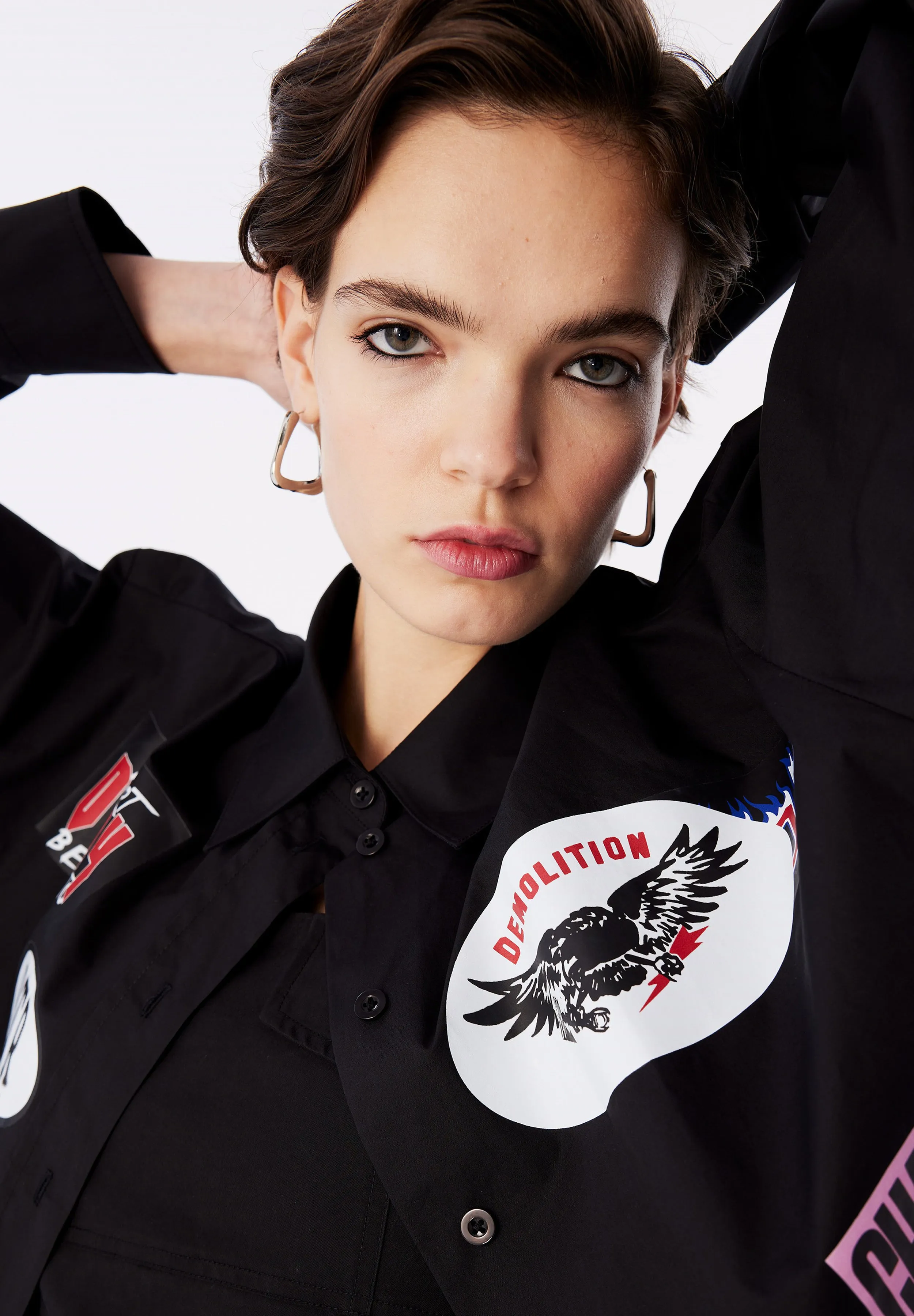 OVERSIZE VISUAL AND SLOGAN  - Camicia
